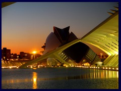 City of Arts and Sciences by night 22 - Príncipe Felipe Science Museum